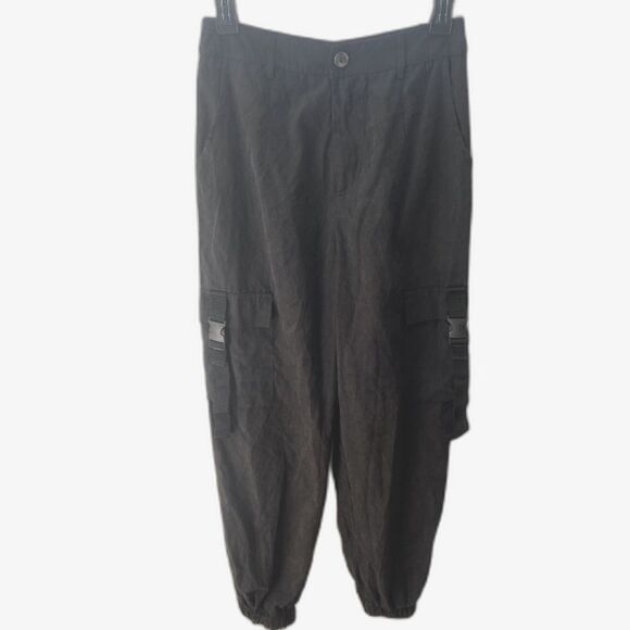 NWT Pretty Little Thing Buckle Cargo Pants Womens 6 Streetwear Skater Urban Y2K - Picture 3 of 13